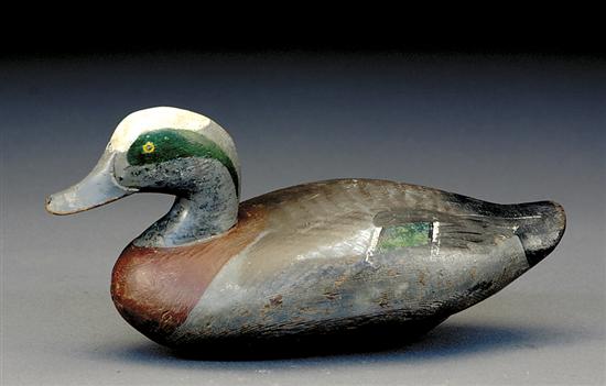 Appraisal: R Madison Mitchell wigeon drake decoy Havre de Grace Maryland