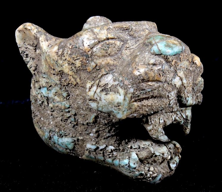 Appraisal: Pre-Columbian Mayan Jade Jaguar Effigy c A D Included in