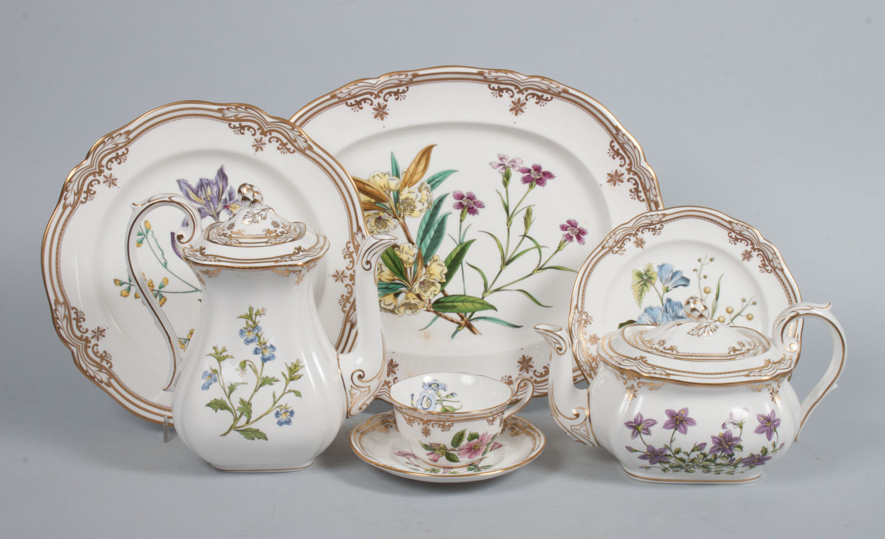 Appraisal: Spode china partial dinner set in the Stafford Flowers pattern