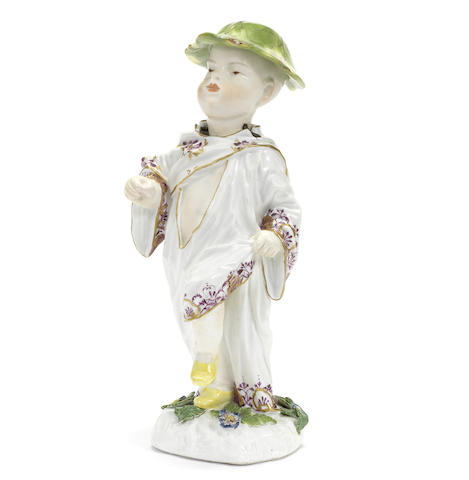 Appraisal: A Meissen nodding figure of a Chinese boy circa Probably