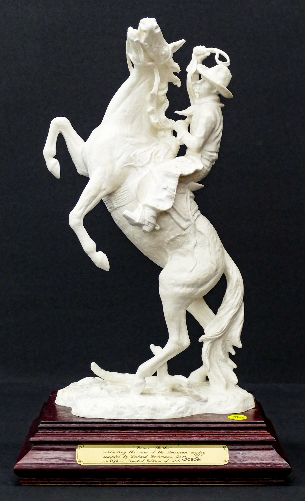 Appraisal: Goebal Bronco Buster Limited Edition Porcelain ''x '' On Stand