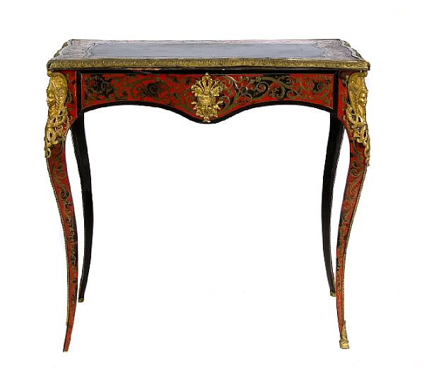 Appraisal: A Napoleon III boulle inlaid and gilt bronze mounted ebonized