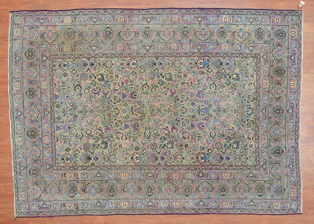 Appraisal: Antique Meshed Rug approx x Persia circa Condition Worn with