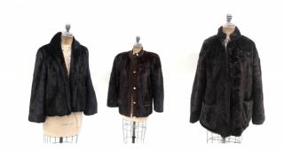 Appraisal: Ladies Mink Coats Faux Mink Coat Three coats Sizes approx