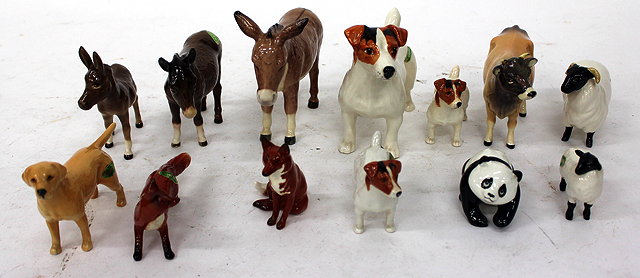 Appraisal: A QUANTITY OF VARIOUS BESWICK PORCELAIN ANIMALS to include three