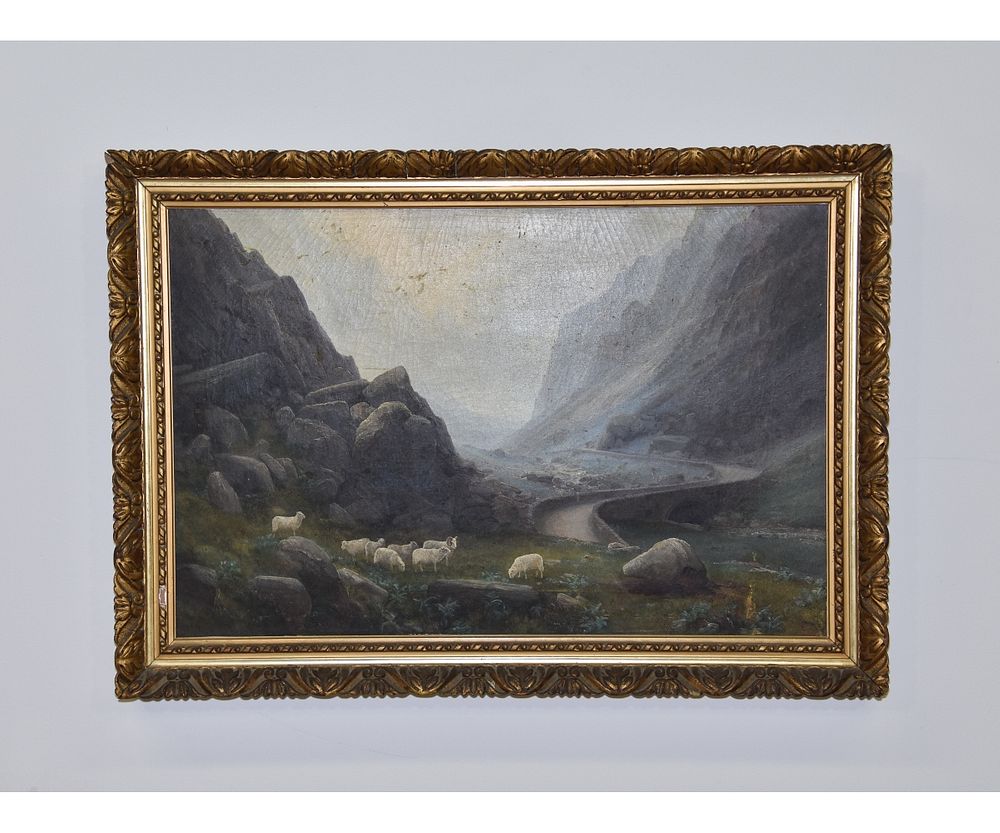 Appraisal: Thomas Finchett Oil on Canvas Thomas Finchett - oil on