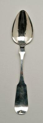 Appraisal: Vogler coin silver spoon shaped fiddle handle marked quot J