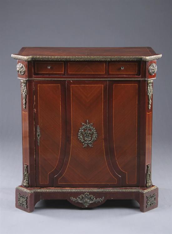 Appraisal: LOUIS XVI STYLE CABINET late th century early th century