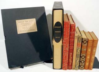 Appraisal: V Decorative Soft Leather VINTAGE ANTIQUE ESTATE BOOKS Signed Limited