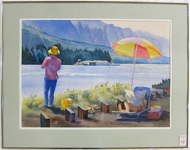 Appraisal: ARTHUR WILLIAM ROUZIE WATERCOLOR ON PAPER Oregon th century Titled