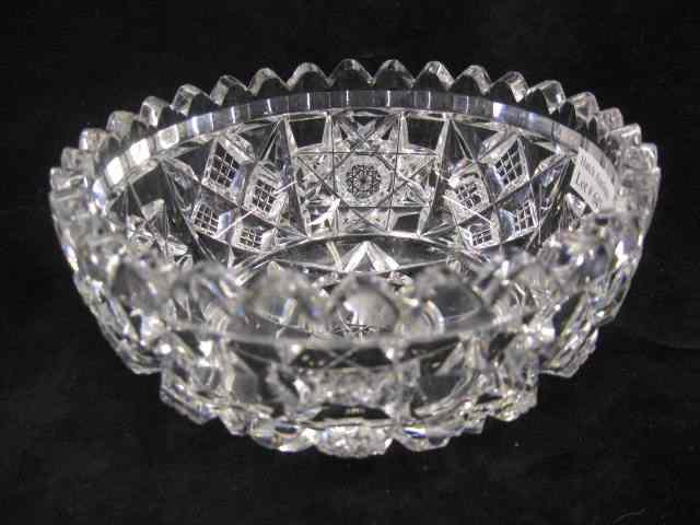 Appraisal: Hawkes Cut Glass Berry Bowl brilliant period signed user wear