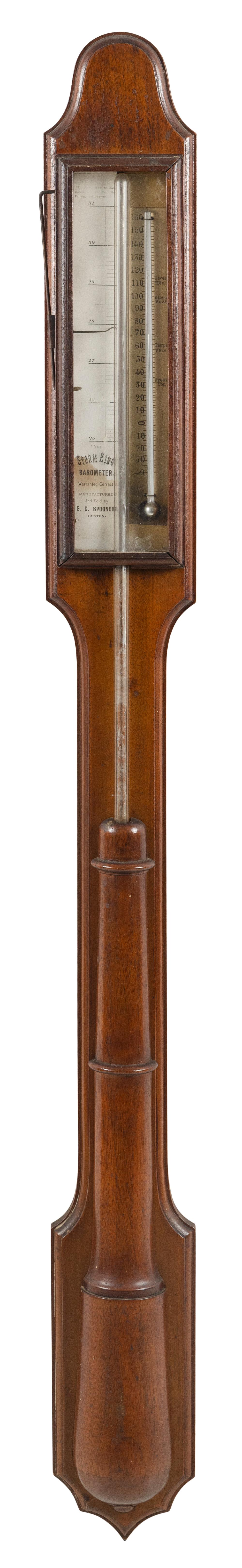 Appraisal: STORM KING TELESCOPE-CASE BAROMETER BY E C SPOONER BOSTON LATE