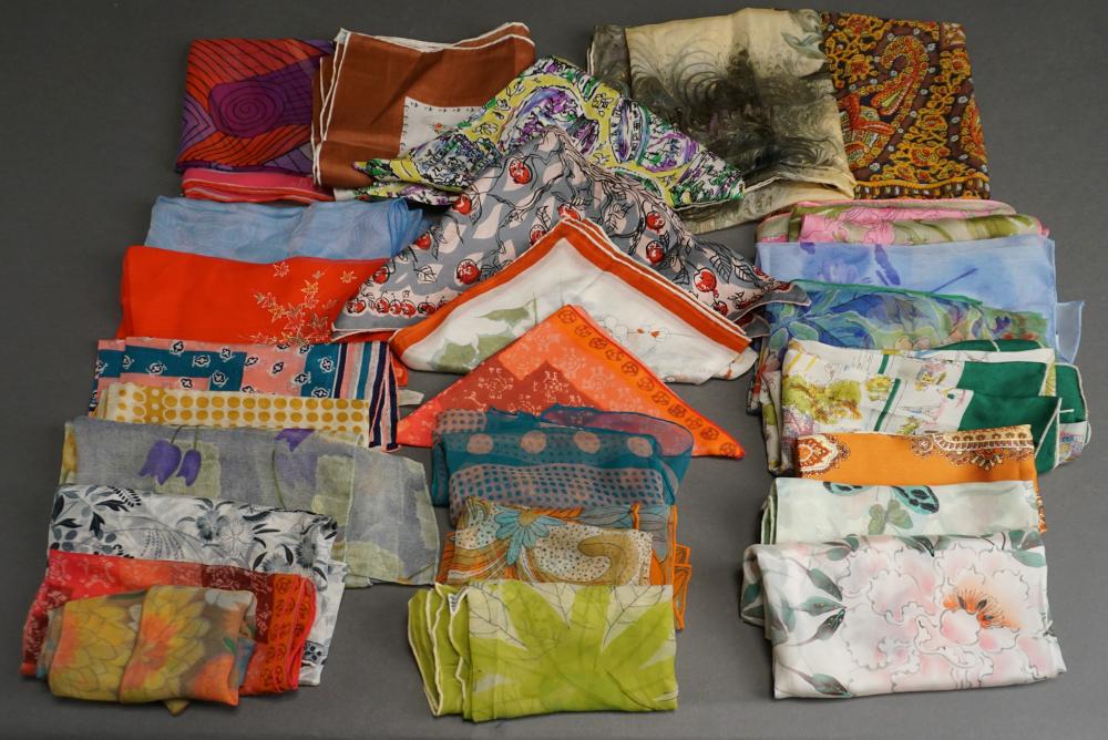 Appraisal: Collection of Assorted Silk and other Scarves and Small Group