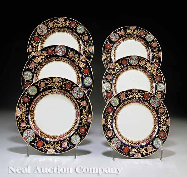 Appraisal: A Set of Staffordshire Ironstone Dinner and Luncheon Plates c