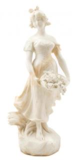 Appraisal: A Continental Marble Figure Height inches A Continental Marble Figure