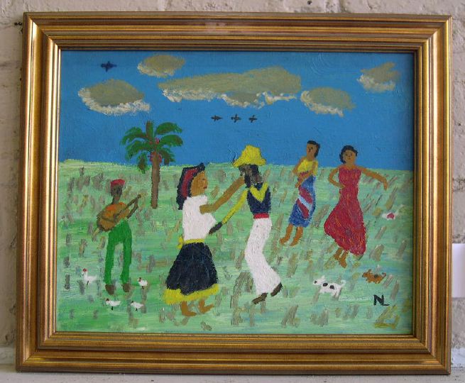 Appraisal: Nilo Lanzas American New Orleans - Couple Dancing c s