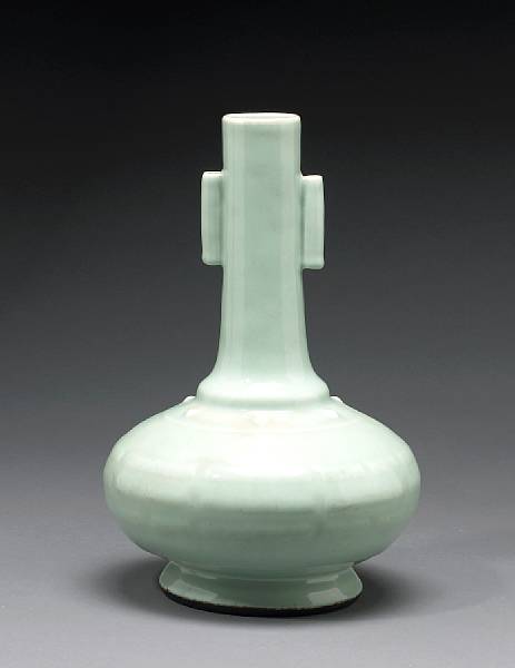 Appraisal: A celadon glazed porcelain arrow vase Qianlong Mark th Century