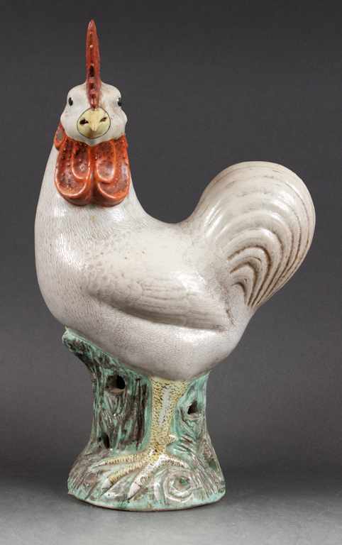 Appraisal: Chinese Export porcelain rooster second half- th century modeled as