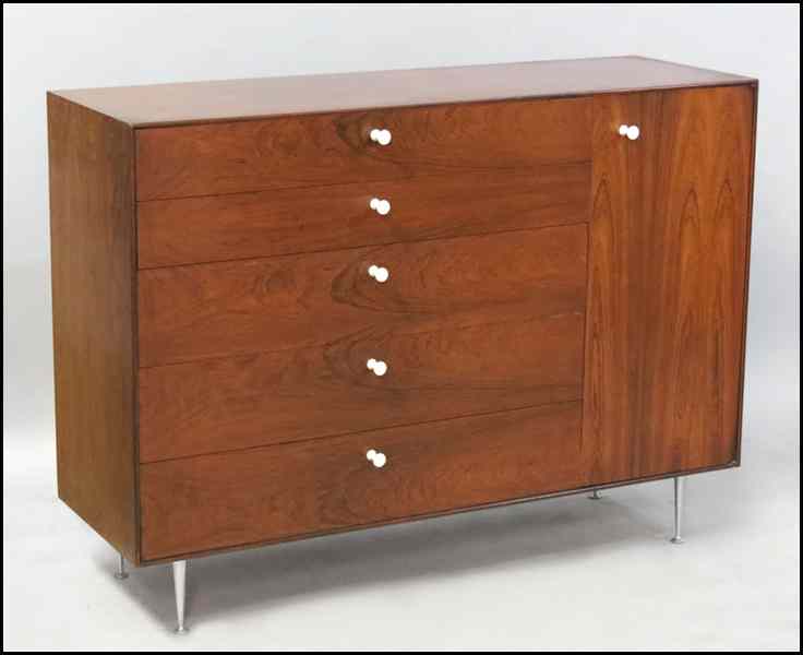 Appraisal: GEORGE NELSON FOR HERMAN MILLER THIN EDGE CABINET Rosewood five