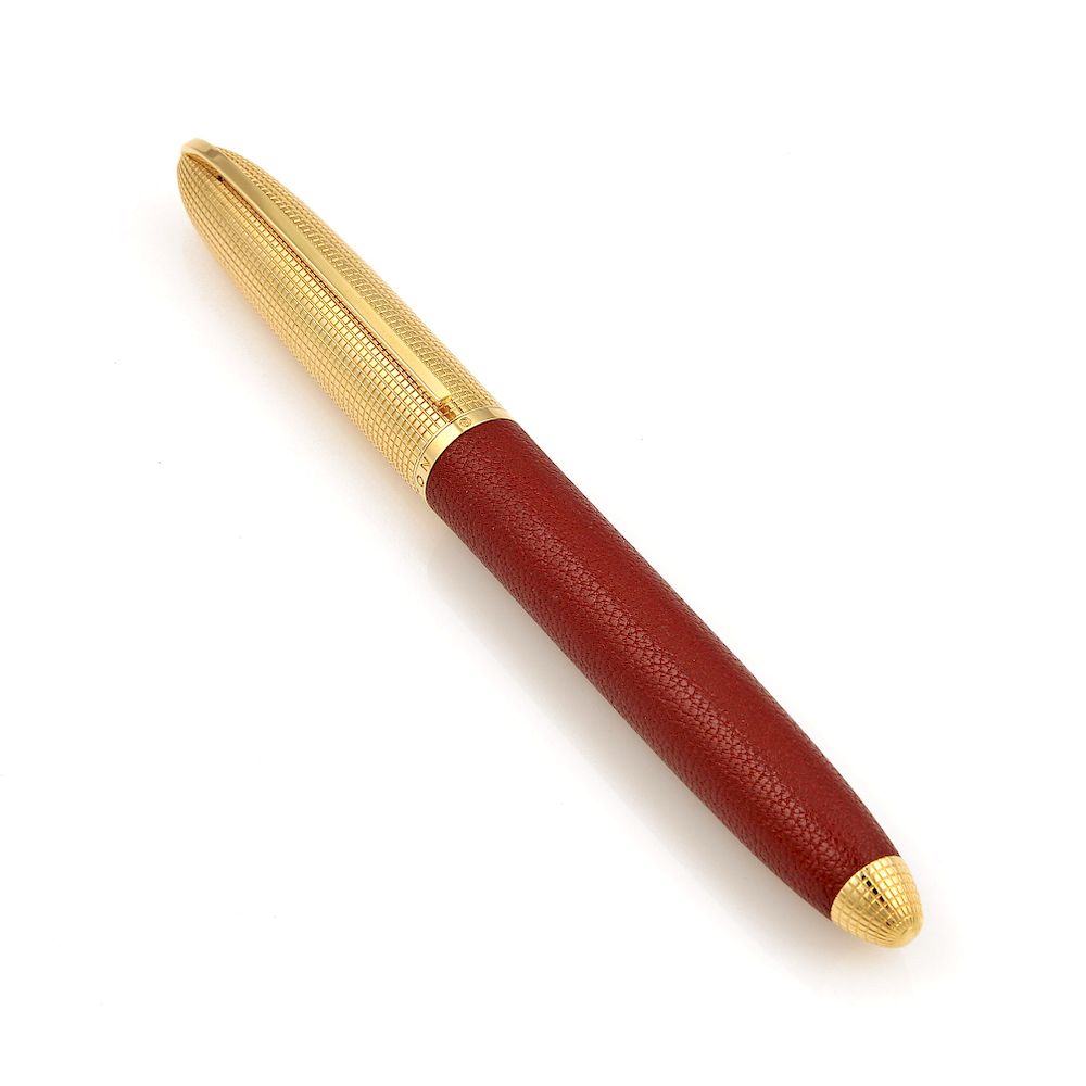 Appraisal: Louis Vuitton Doc Red Leather Rollerball Pen w box Louis