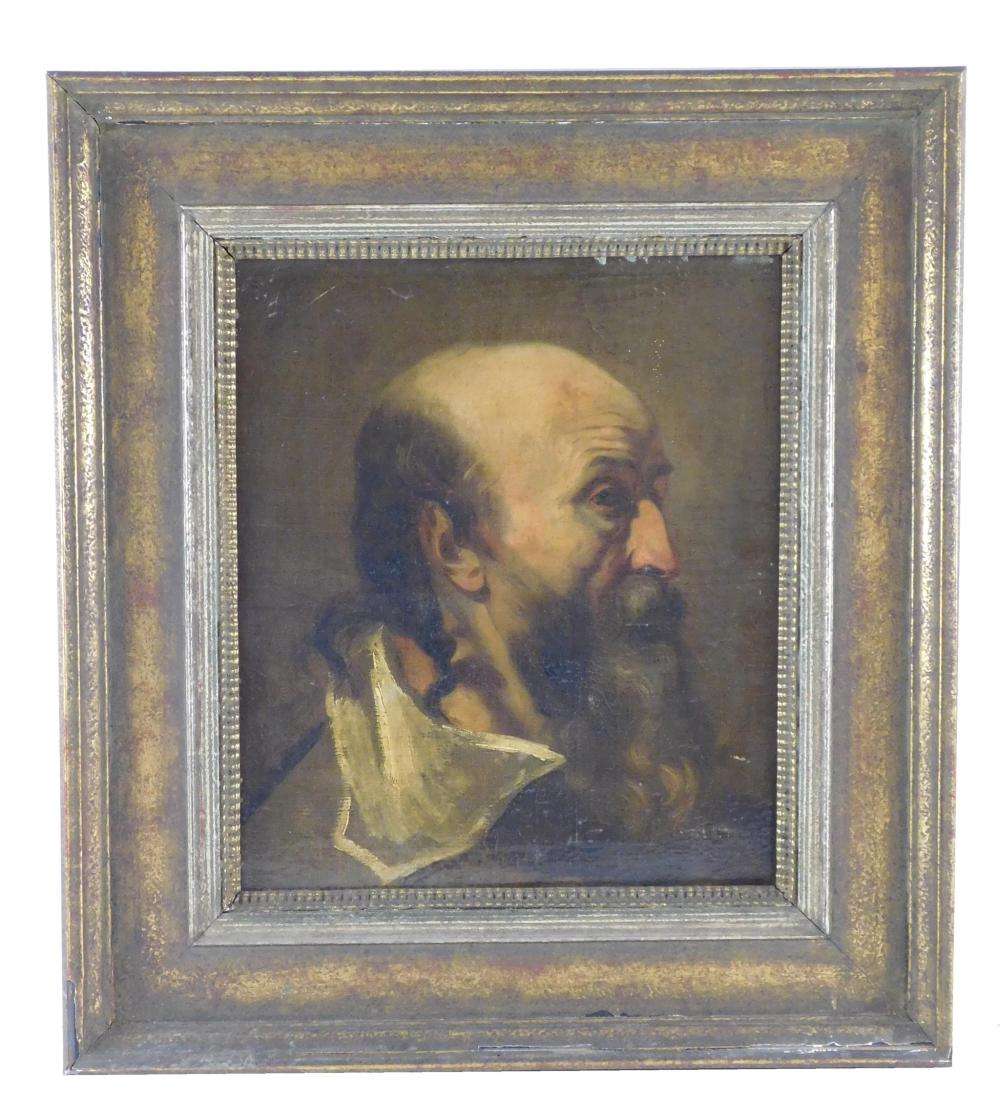 Appraisal: Old Master style th C Portrait of man oil on