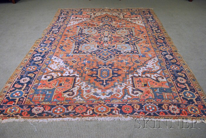 Appraisal: Heriz Carpet Northwest Persia th th century ft in x