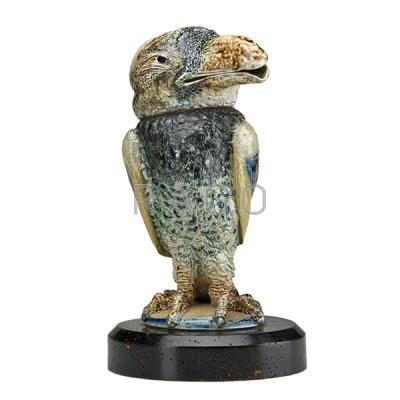 Appraisal: ROBERT W MARTIN MARTIN BROTHERS Tall bird jar Condition Report