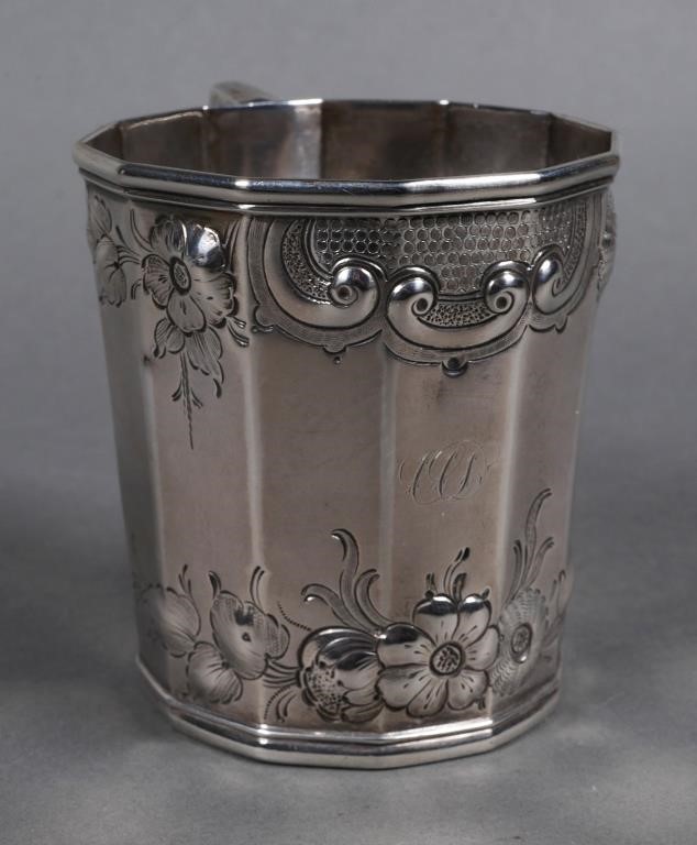 Appraisal: Circa Grosjean Woodward silver cup or mug retailed by Hayden