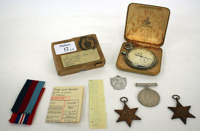 Appraisal: A GROUP OF THREE WORLD WAR II MEDALS to include