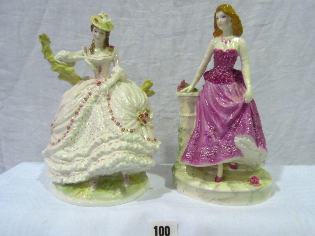 Appraisal: Two Royal Worcester figures - Midnight Rendezvous and The Time