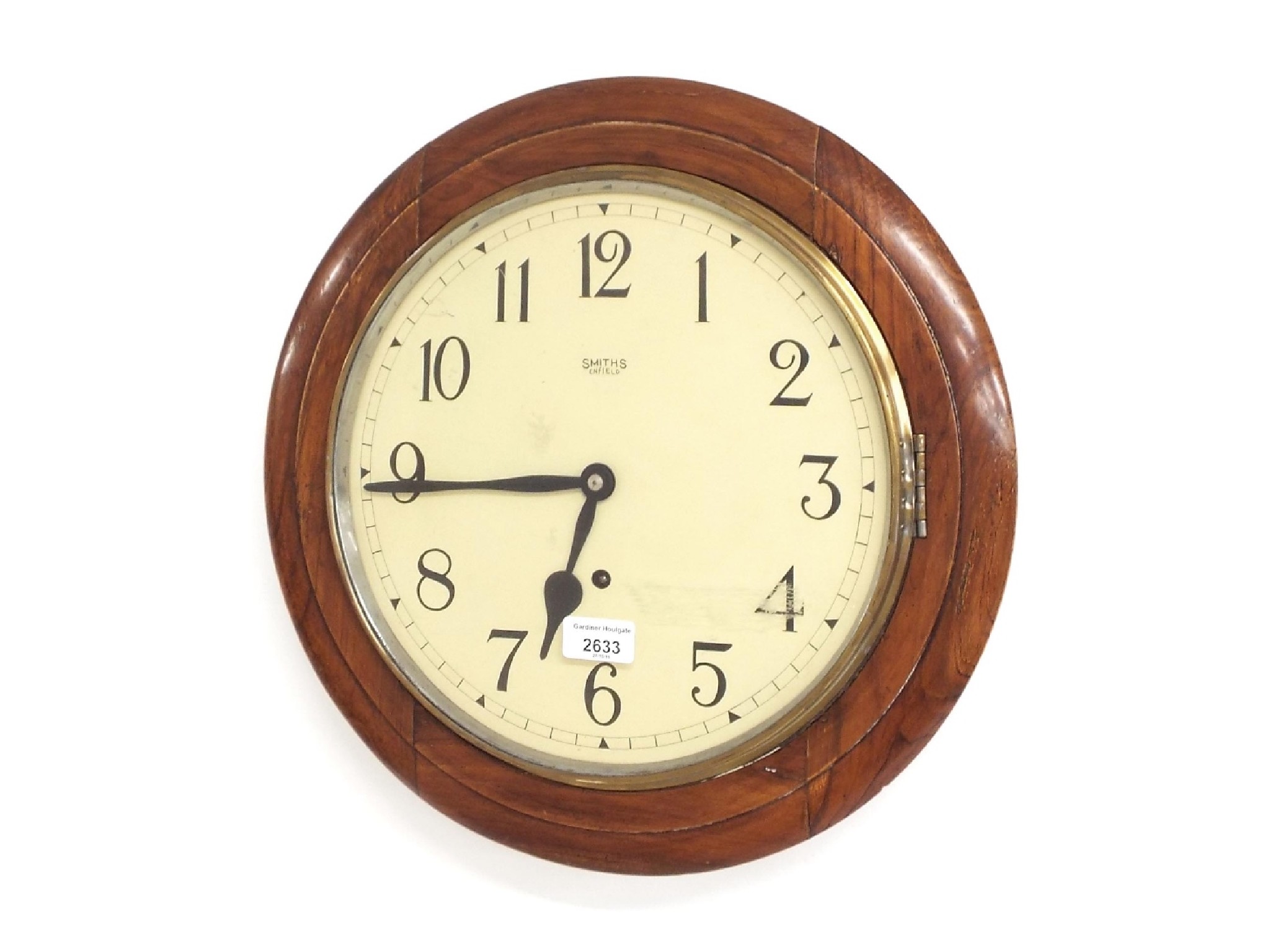 Appraisal: Smiths single train wall dial clock