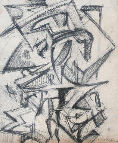 Appraisal: LITTLEFIELD William American - Abstract Pencil sight size '' x