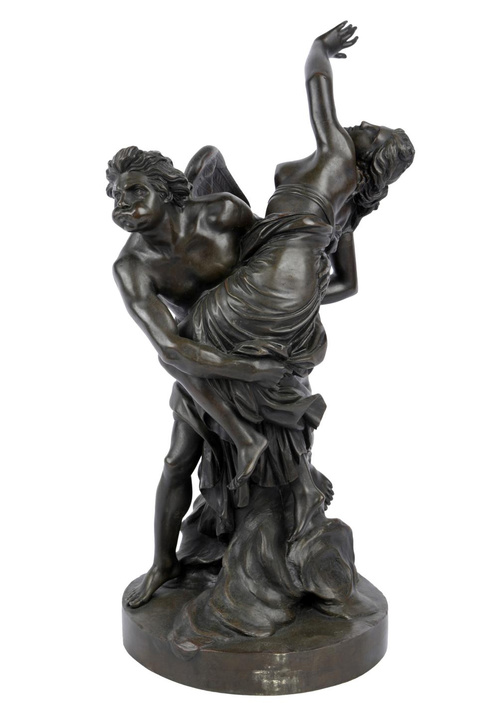 Appraisal: BRONZE ALLEGORICAL GROUPunsigned Provenance The Estate of David Karpeles the