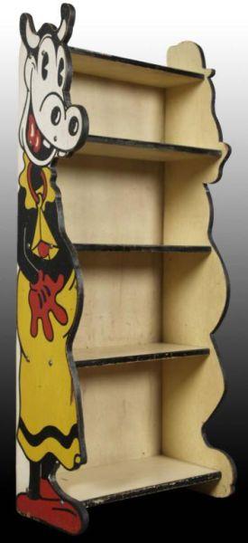 Appraisal: Walt Disney Wooden Clarabelle Cow Book Shelf Description Rare Condition