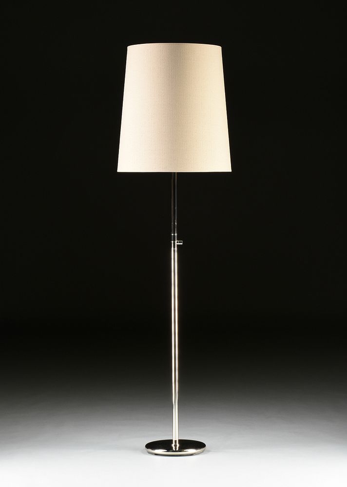 Appraisal: A CONTEMPORARY POLISHED CHROME FLOOR LAMP MODERN A CONTEMPORARY POLISHED