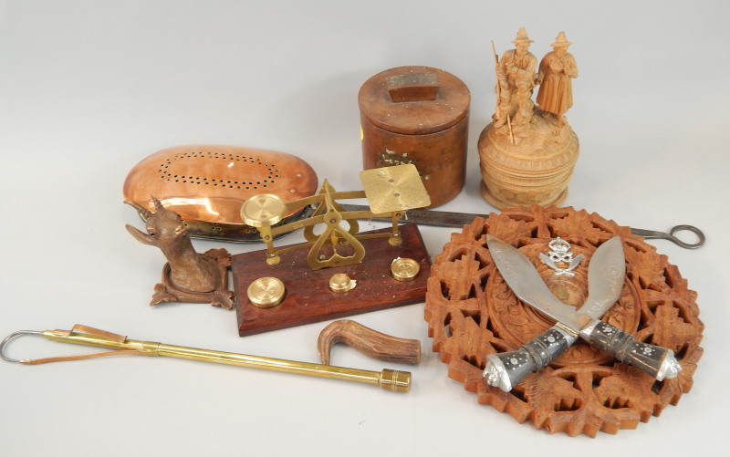 Appraisal: A collection of treen etc to include a Black Forest