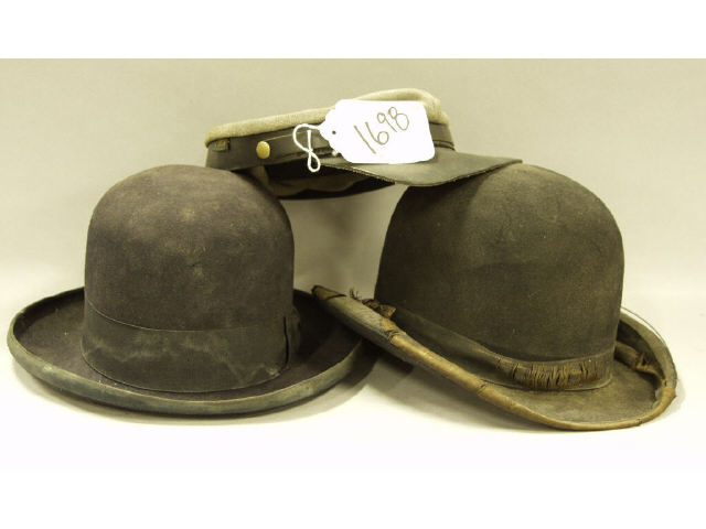 Appraisal: Collection of two bowler hats one by Stetson and Kepi