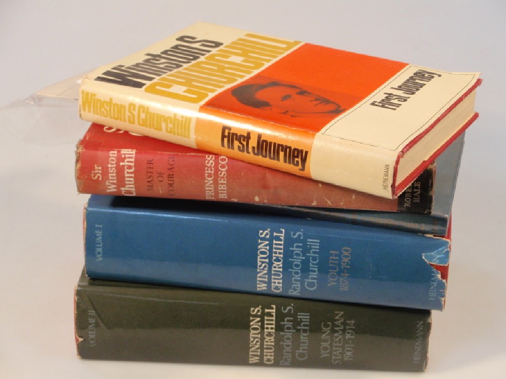 Appraisal: Churchill Winston Small collection of books relating to Churchill