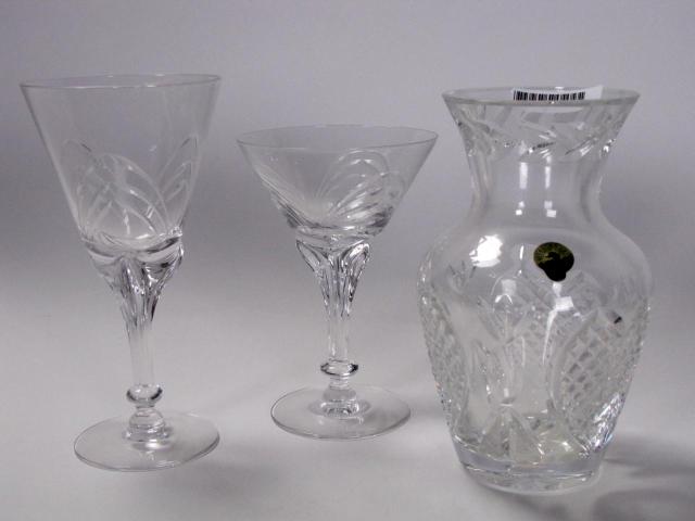 Appraisal: Group of crystal stemware including dessert wine stems selling with