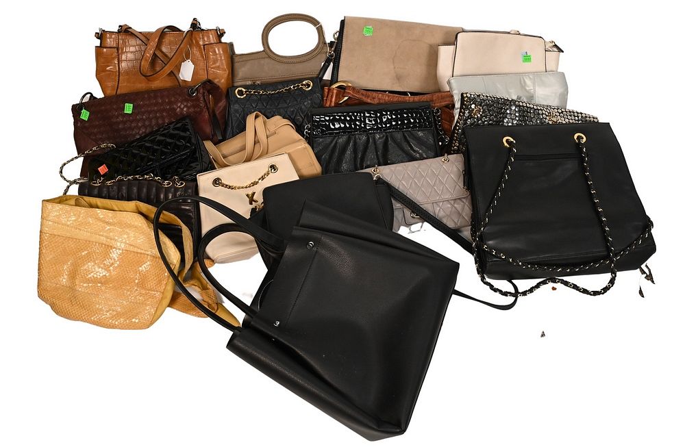 Appraisal: Two Boxes of Approximately Twenty Miscellaneous Handbags to include San