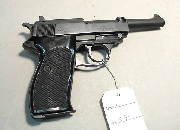 Appraisal: A boxed Walther Interarms P- semi-automatic pistol Serial no Long