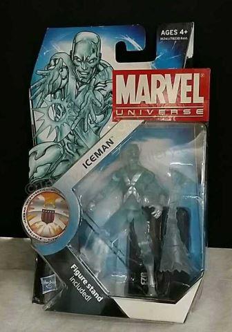 Appraisal: Iceman Marvel Universe Series Action Figure Unopened packaging Figure stand