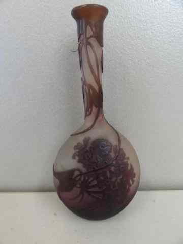 Appraisal: Signed Gall Bud Vase From a Scarsdale collector Dimensions ''