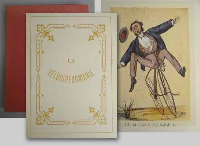 Appraisal: Folio reprint ''Velocipedomanie'' '' x '' Exc cond