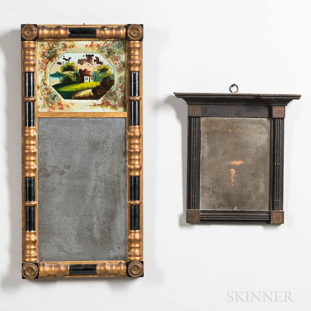 Appraisal: Two th Century Mirrors Two th Century Mirrors America a