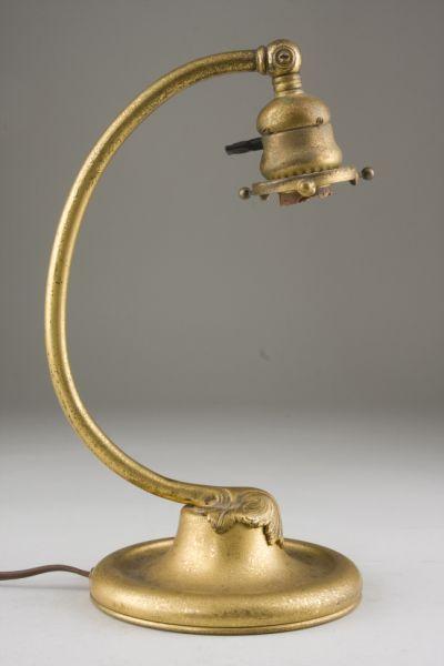 Appraisal: Tiffany Studio Desk Lamp early th century brass with etched