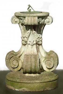 Appraisal: A MARBLE SUNDIAL th century of circular form the copper