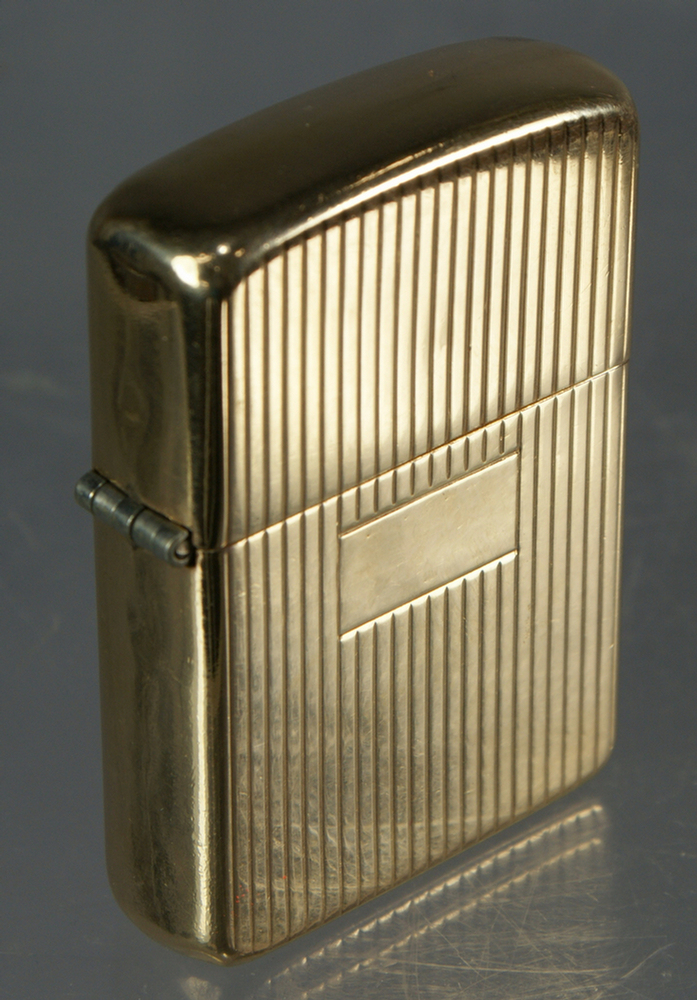 Appraisal: Zippo lighter with a K solid gold case gross weight