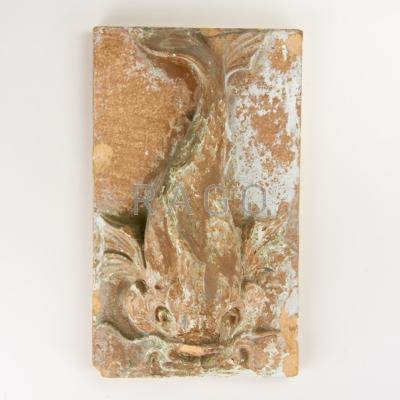 Appraisal: ERNEST BATCHELDER Fish form fountain tile Los Angeles CA ca