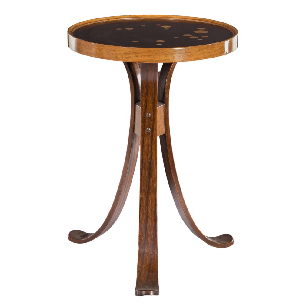 Appraisal: EDWARD WORMLEY FOR DUNBAR CONSTELLATION TABLEc model stained ash with